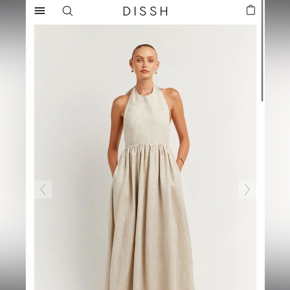 DISSH Dresses & Skirts - DISSH cooper halter linen maxi dress